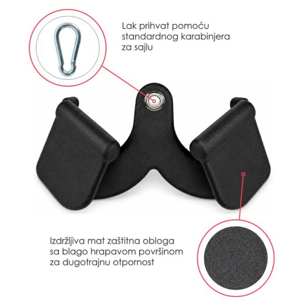 Set ergonomskih hvatova za lat mašinu i veslanje 8u1 - MAG Grip Style