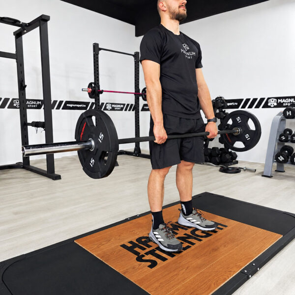 Olimpijska šipka za tegove 20kg 220cm – profesionalna crna šipka za trening snage i CrossFit