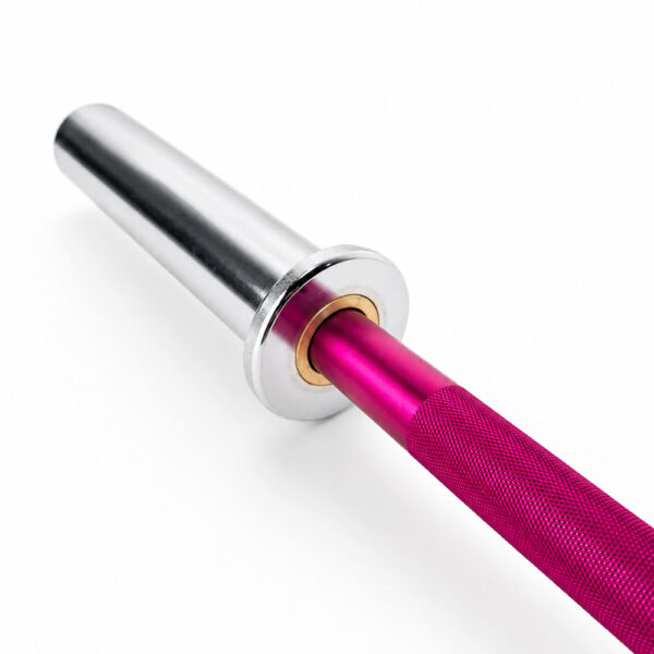 Aluminijumska šipka za tegove 10kg 180cm Pink – lagana olimpijska trening šipka za žene i početnike