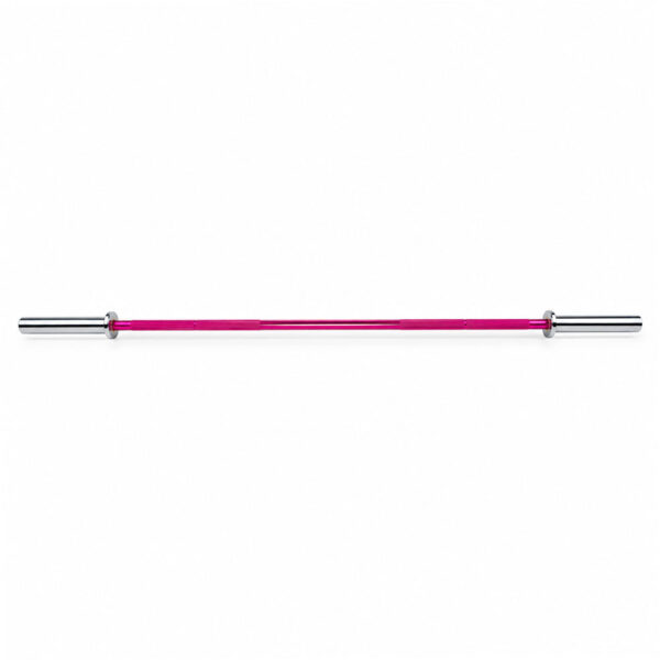 Aluminijumska šipka za tegove 10kg 180cm Pink – lagana olimpijska trening šipka za žene i početnike