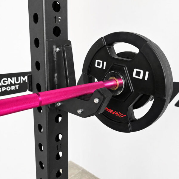 Aluminijumska šipka za tegove 10kg 180cm Pink – lagana olimpijska trening šipka za žene i početnike