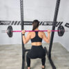 Aluminijumska šipka za tegove 10kg 180cm Pink – lagana olimpijska trening šipka za žene i početnike