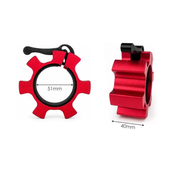 Osigurači za tegove za olimpijske šipke 50/51 mm – Aluminijumski LOCK JAW stezači